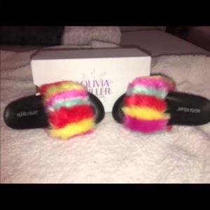 Colorful furry slides